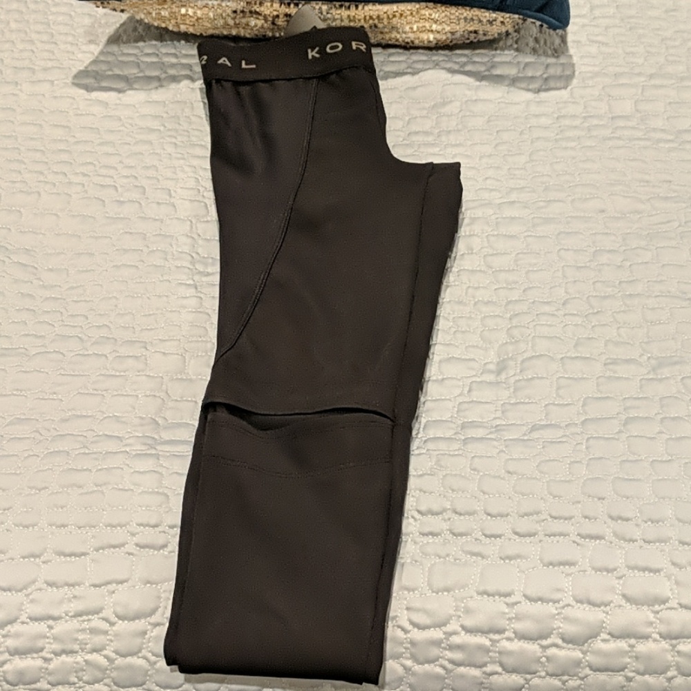 Koral Black Moto style leggings XS